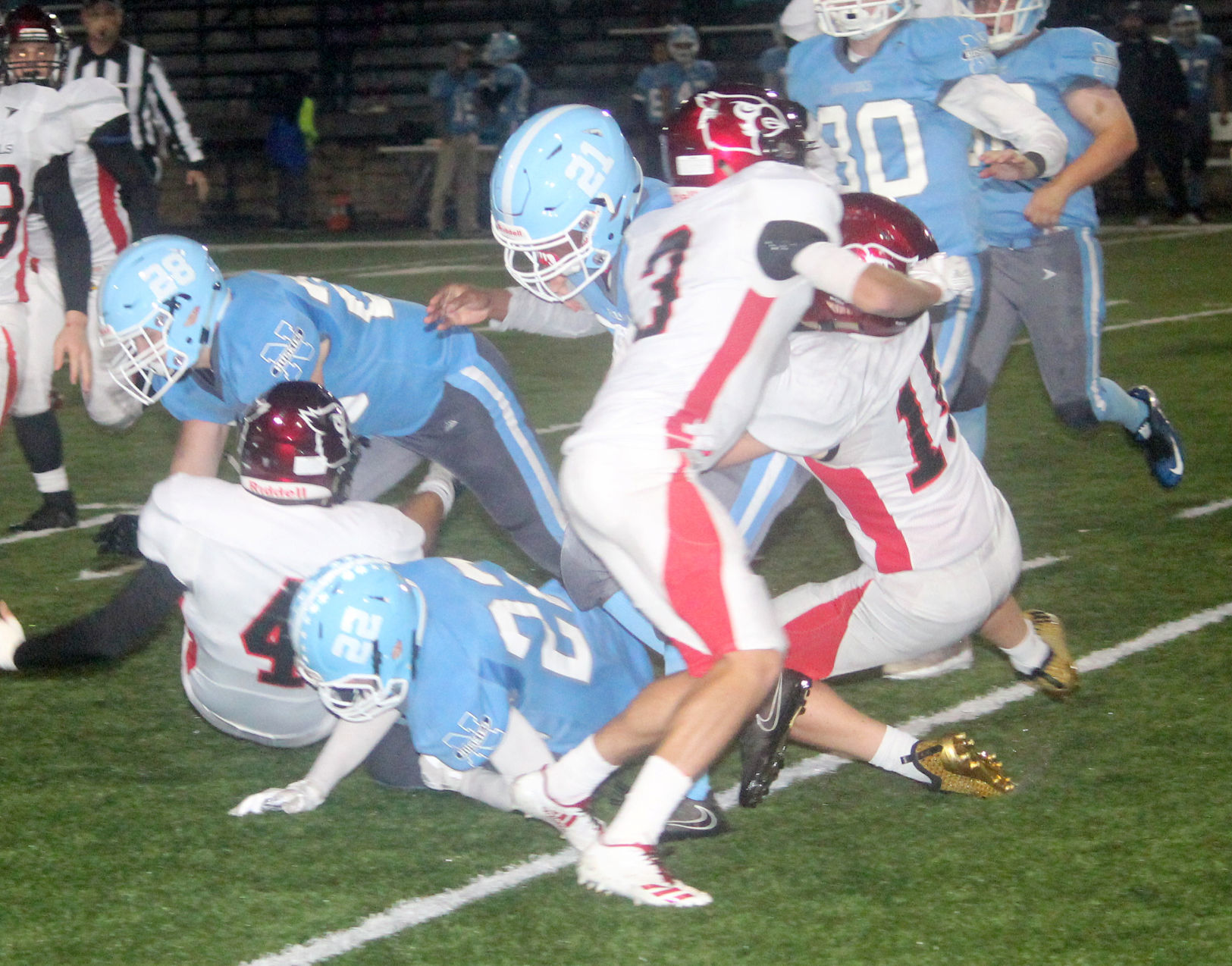 Chi-Hi football at Eau Claire North 10-5-18